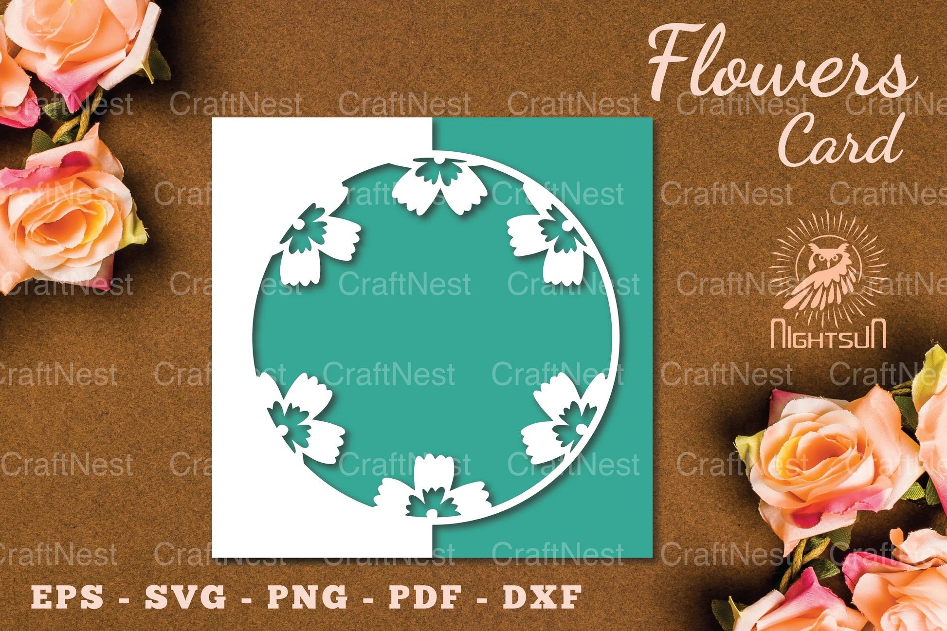 Flowers Papercut Card SVG Bundle - CraftNest - Digital Crafting and Art