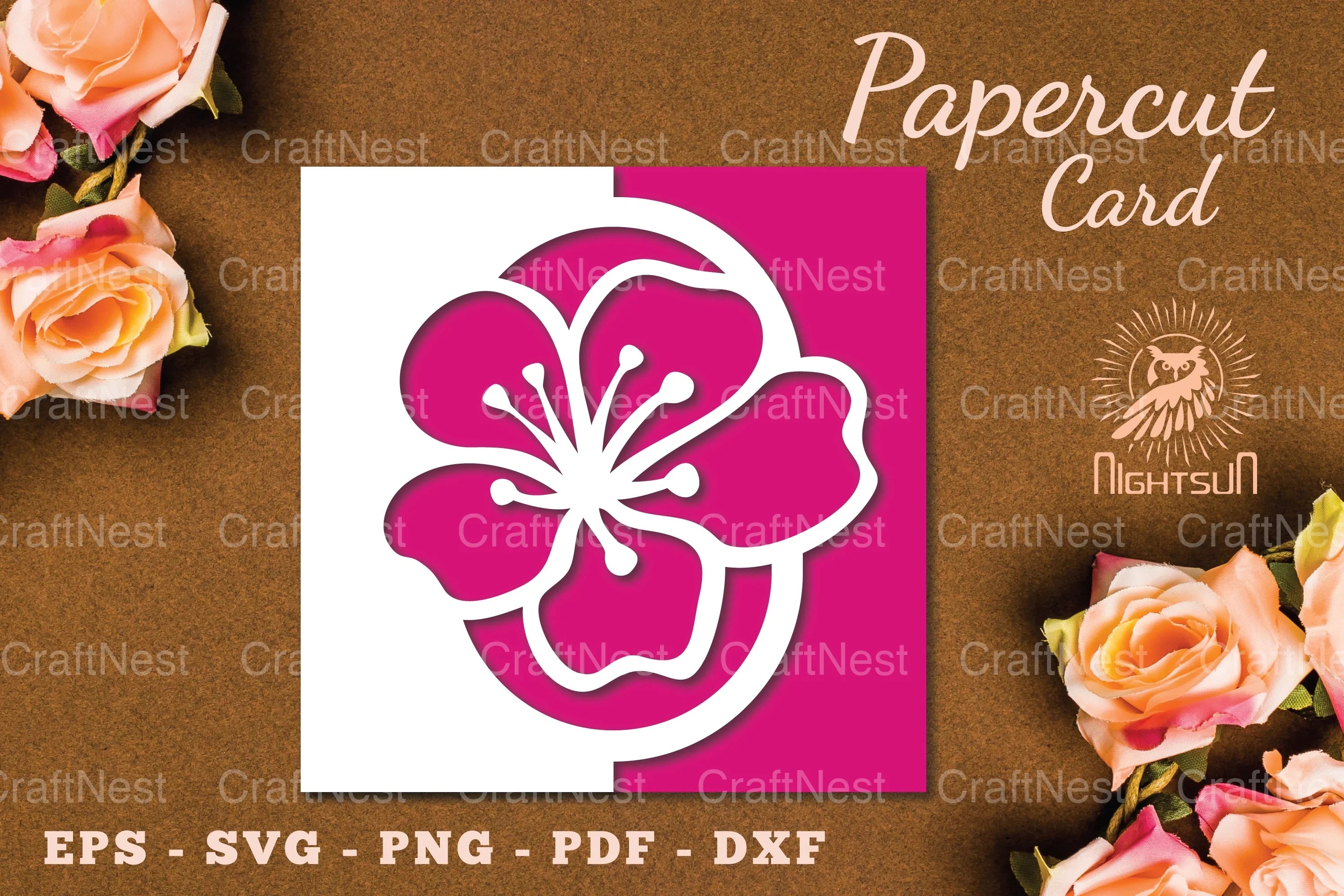 Flowers Papercut Card SVG Bundle - CraftNest - Digital Crafting and Art