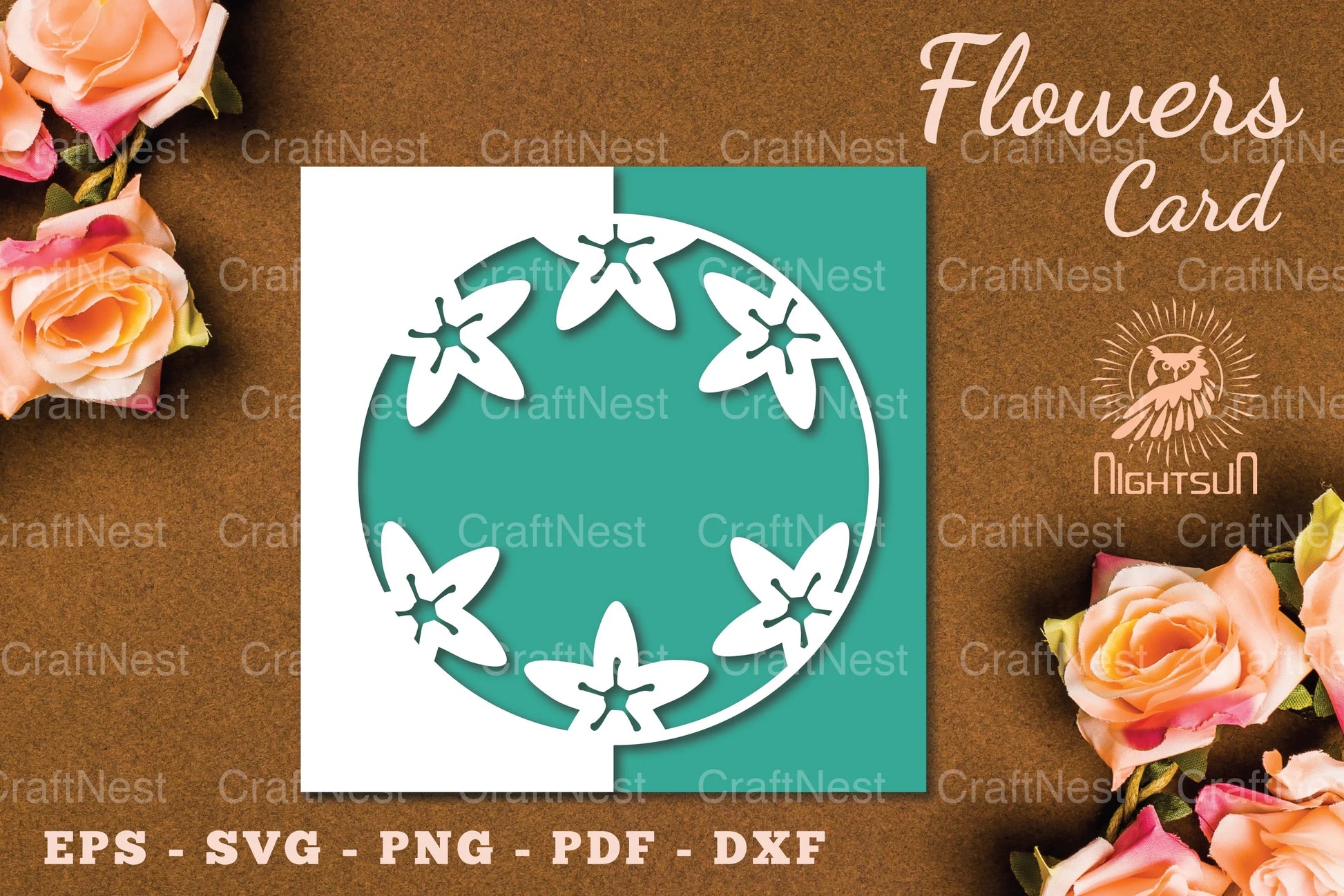 Flowers Papercut Card SVG Bundle - CraftNest - Digital Crafting and Art