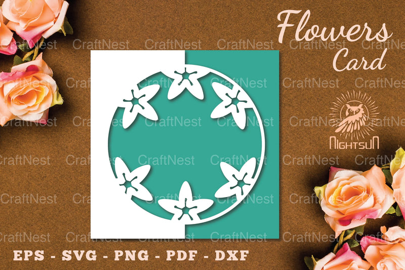 Flowers Papercut Card SVG Bundle - CraftNest - Digital Crafting and Art