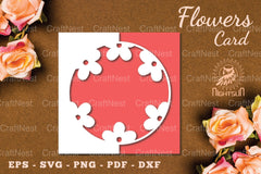 Flowers Papercut Card SVG Bundle - CraftNest - Digital Crafting and Art