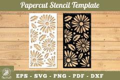 Flowers Papercut Stencil Clipart Bundle - CraftNest - Digital Crafting and Art