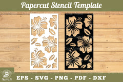 Flowers Papercut Stencil Clipart Bundle - CraftNest - Digital Crafting and Art