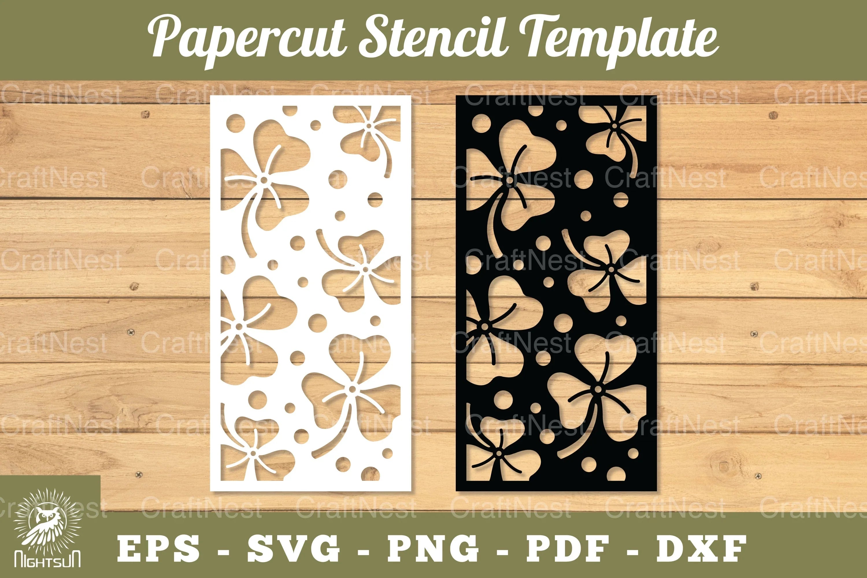 Flowers Papercut Stencil Clipart Bundle - CraftNest - Digital Crafting and Art