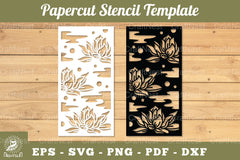 Flowers Papercut Stencil Clipart Bundle - CraftNest - Digital Crafting and Art