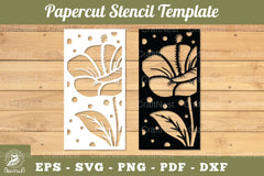 Flowers Papercut Stencil Clipart Bundle - CraftNest - Digital Crafting and Art