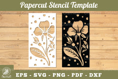 Floral Papercut Stencil SVG Bundle - CraftNest - Digital Crafting and Art