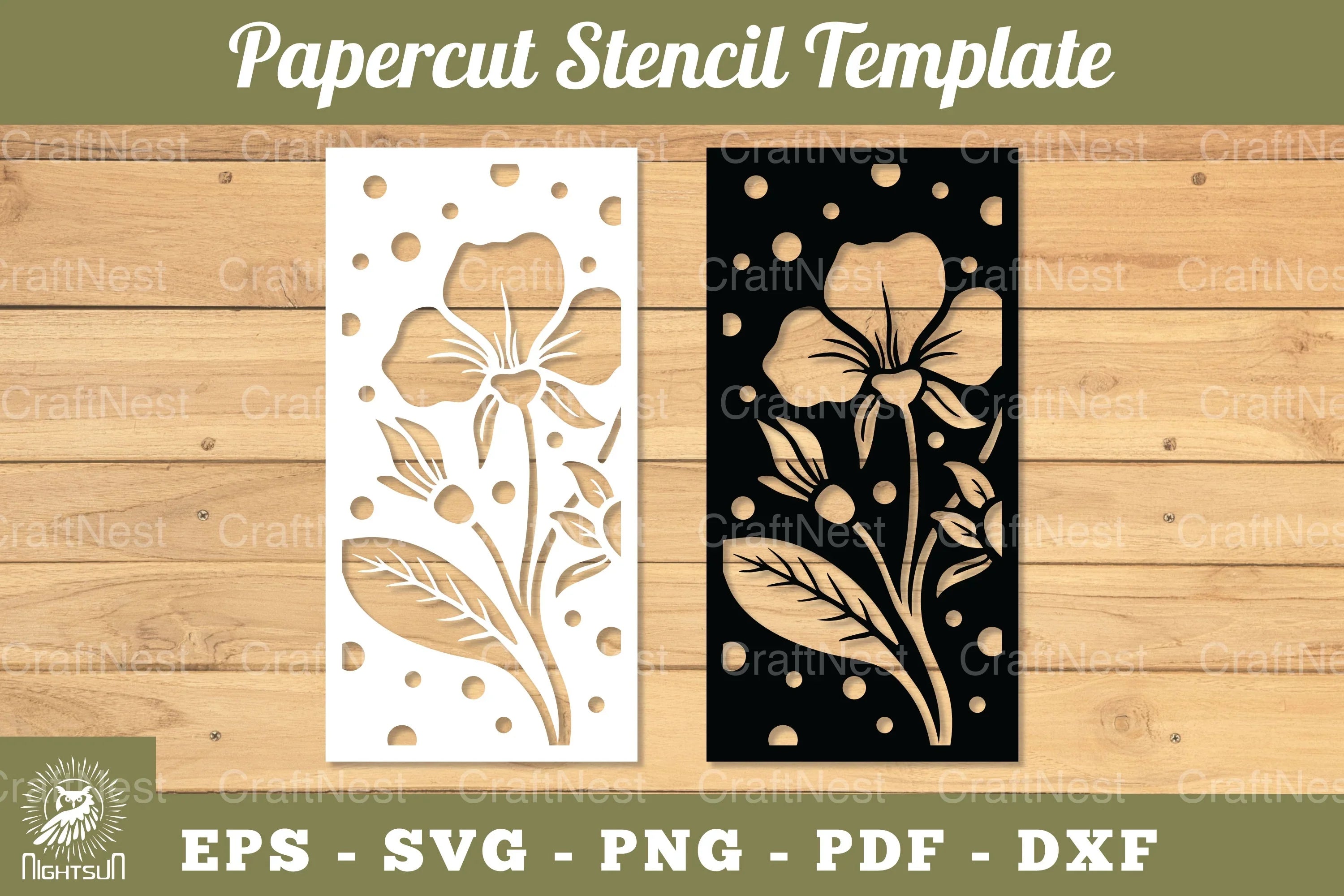Floral Papercut Stencil SVG Bundle - CraftNest - Digital Crafting and Art