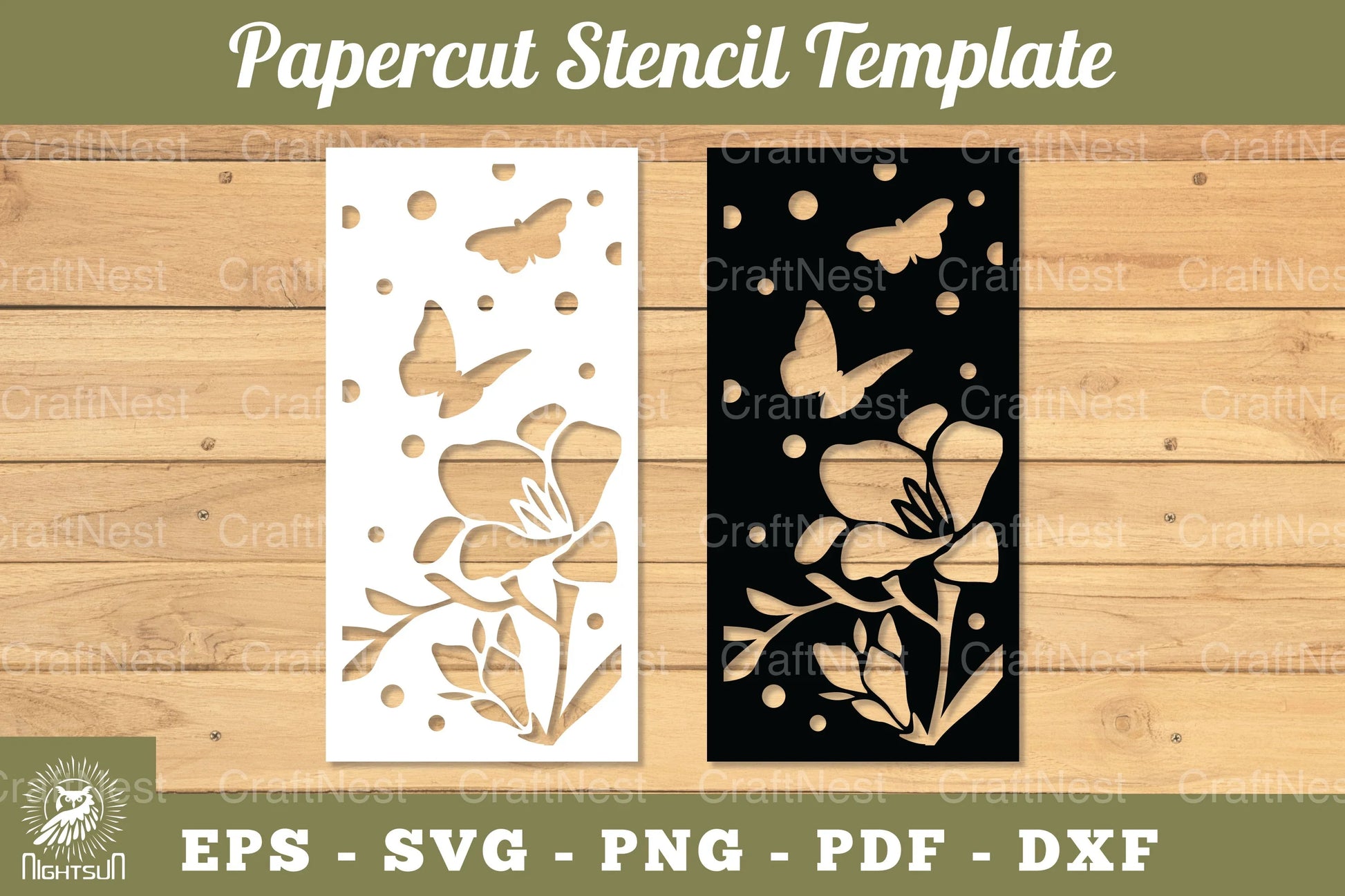 Flowers Papercut Stencil Clipart Bundle - CraftNest - Digital Crafting and Art