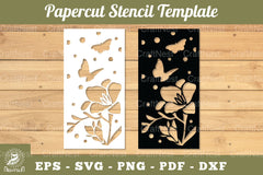 Flowers Papercut Stencil Clipart Bundle - CraftNest - Digital Crafting and Art