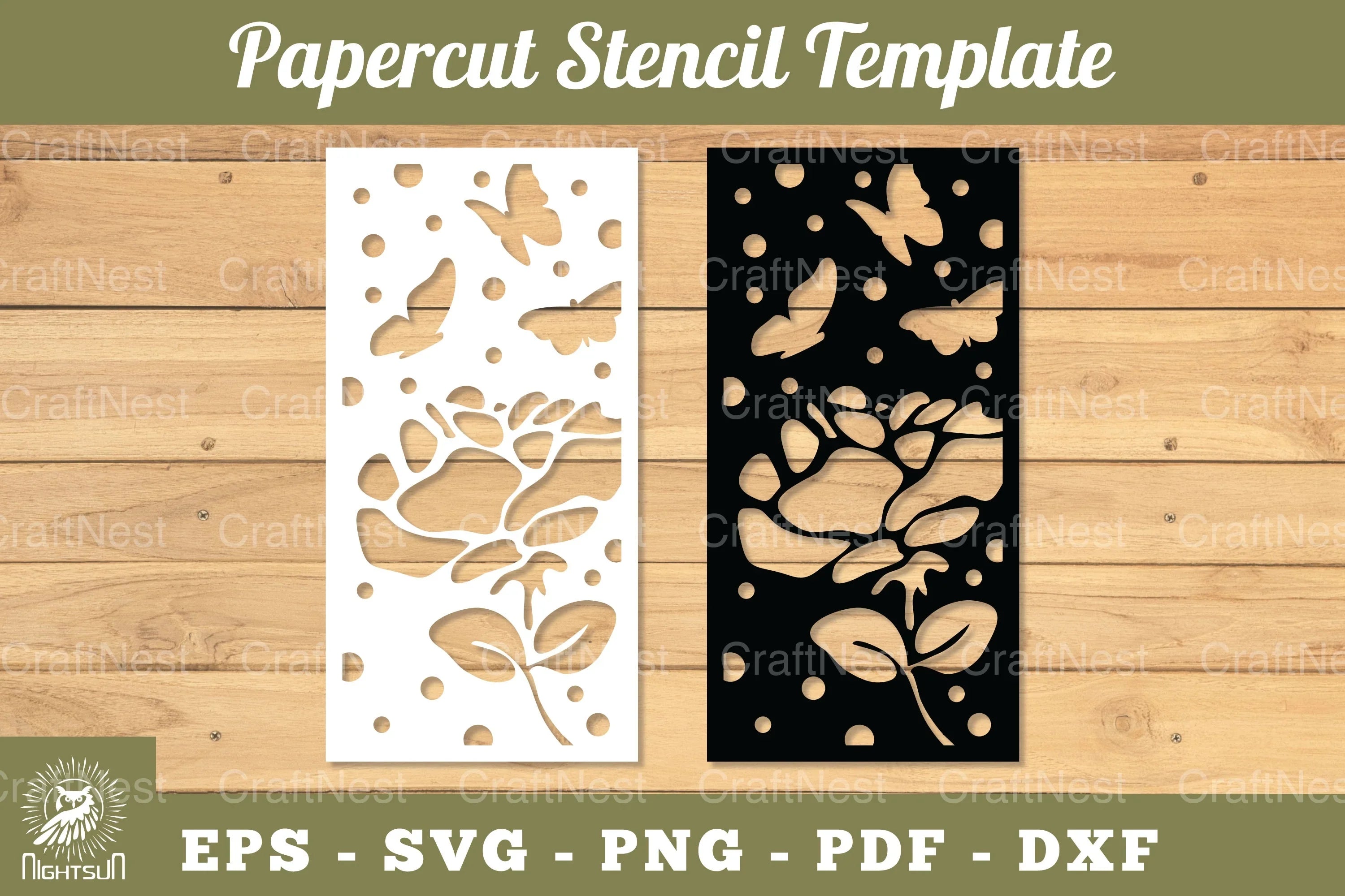Flowers Papercut Stencil Clipart Bundle - CraftNest - Digital Crafting and Art