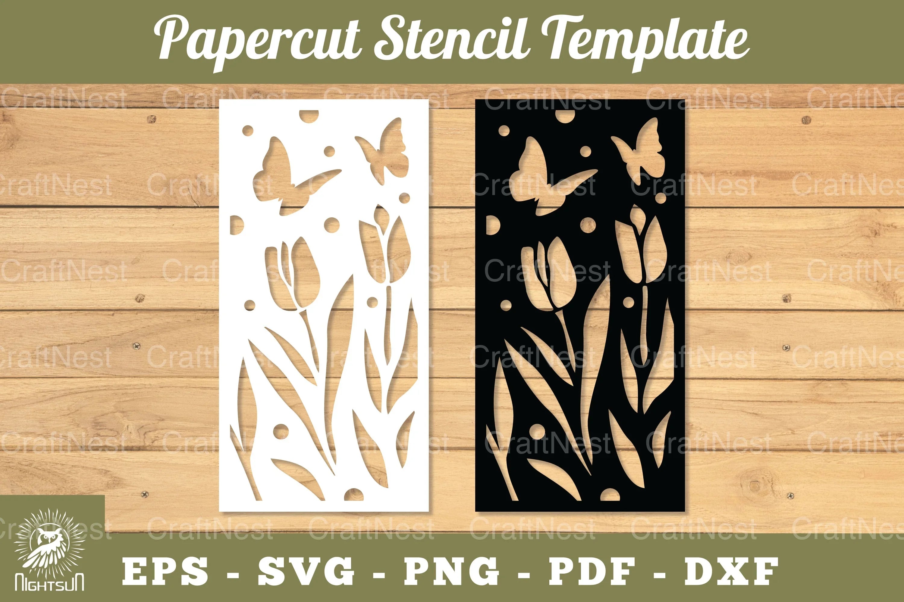 Flowers Papercut Stencil Clipart Bundle - CraftNest - Digital Crafting and Art