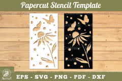 Flowers Papercut Stencil Clipart Bundle - CraftNest - Digital Crafting and Art