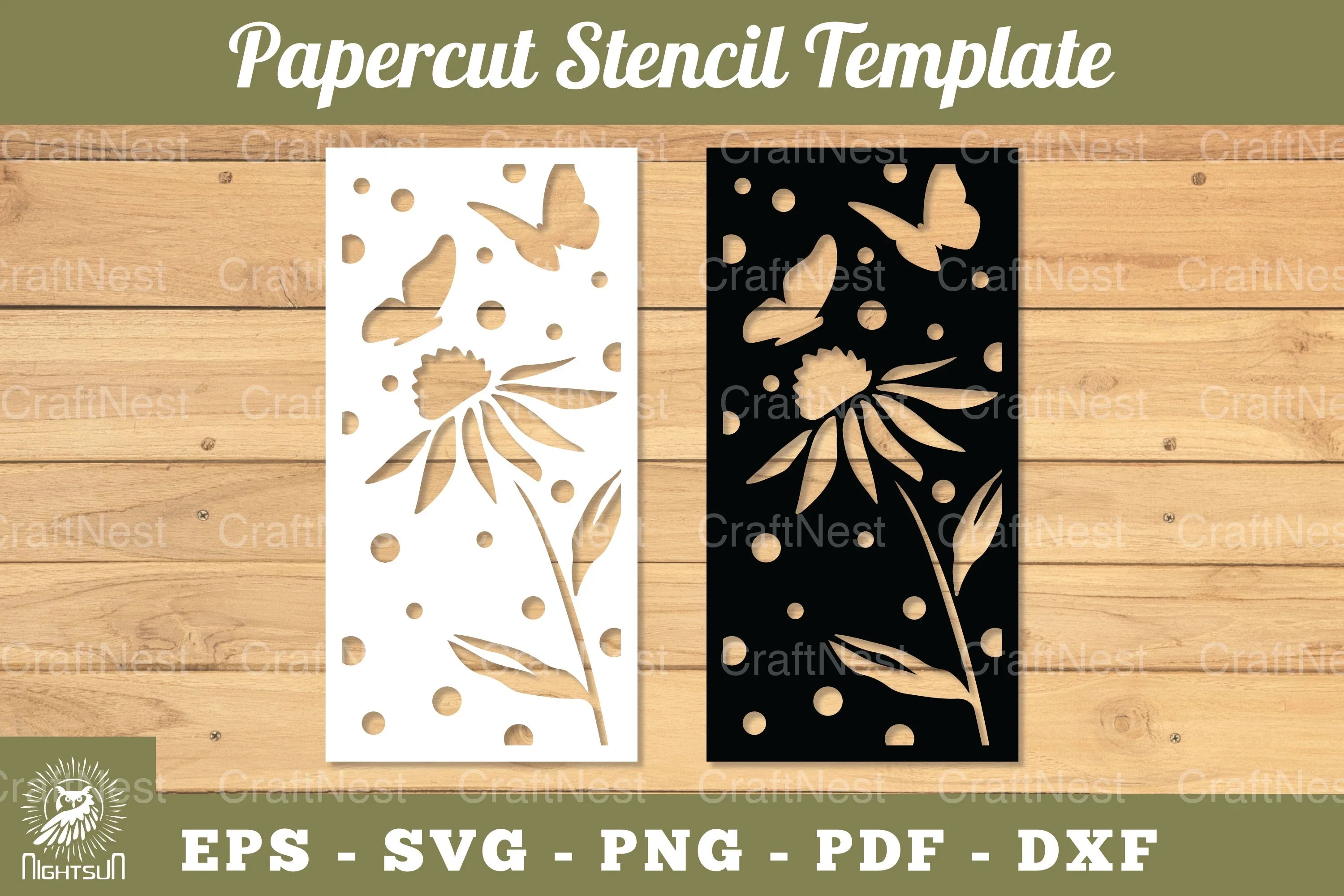 Flowers Papercut Stencil Clipart Bundle - CraftNest - Digital Crafting and Art