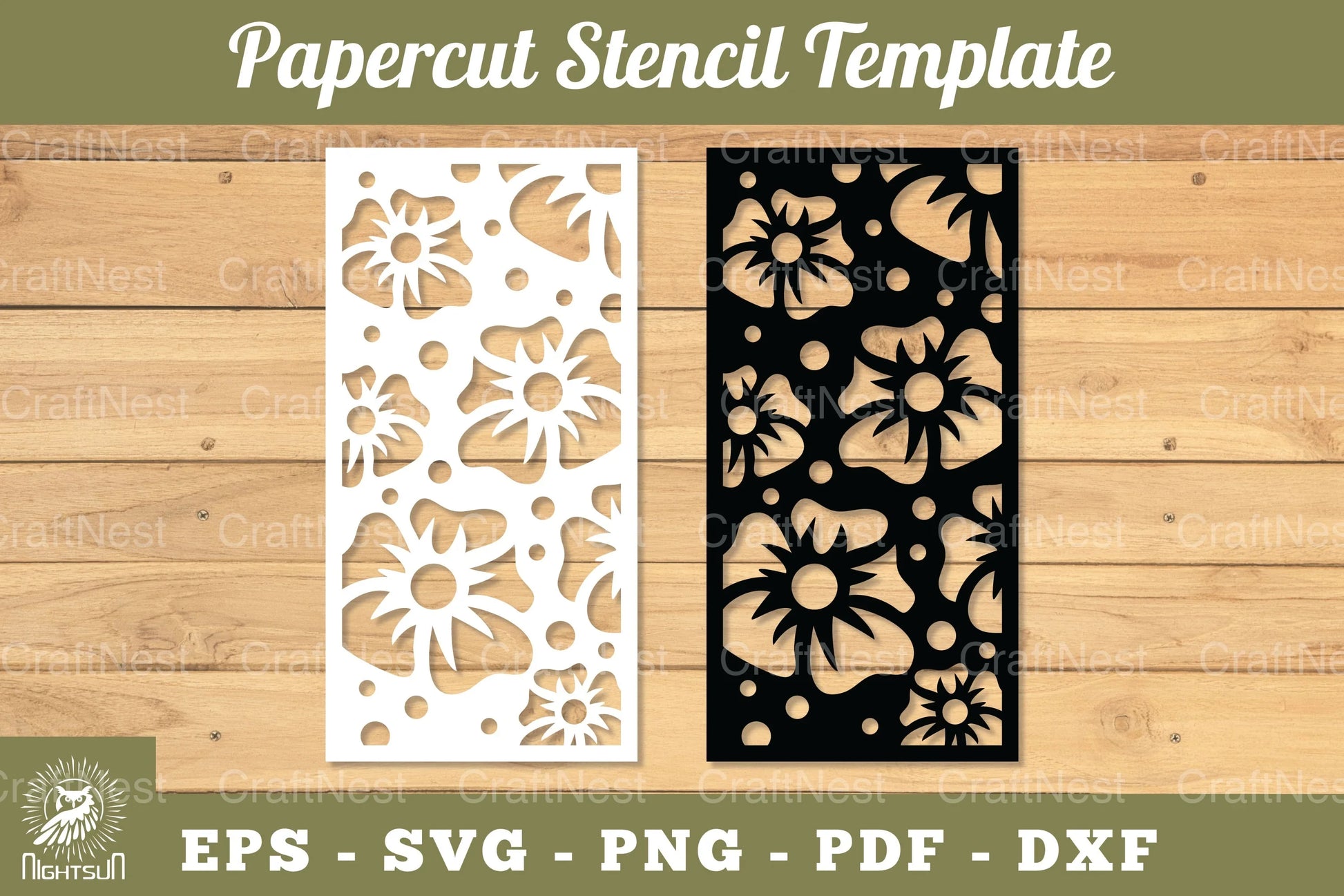 Flowers Papercut Stencil Clipart Bundle - CraftNest - Digital Crafting and Art