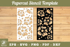 Flowers Papercut Stencil Clipart Bundle - CraftNest - Digital Crafting and Art