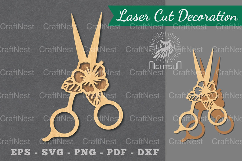 Flowers Scissors Laser Cut Decoration Clipart Bundle - CraftNest - Digital Crafting and Art