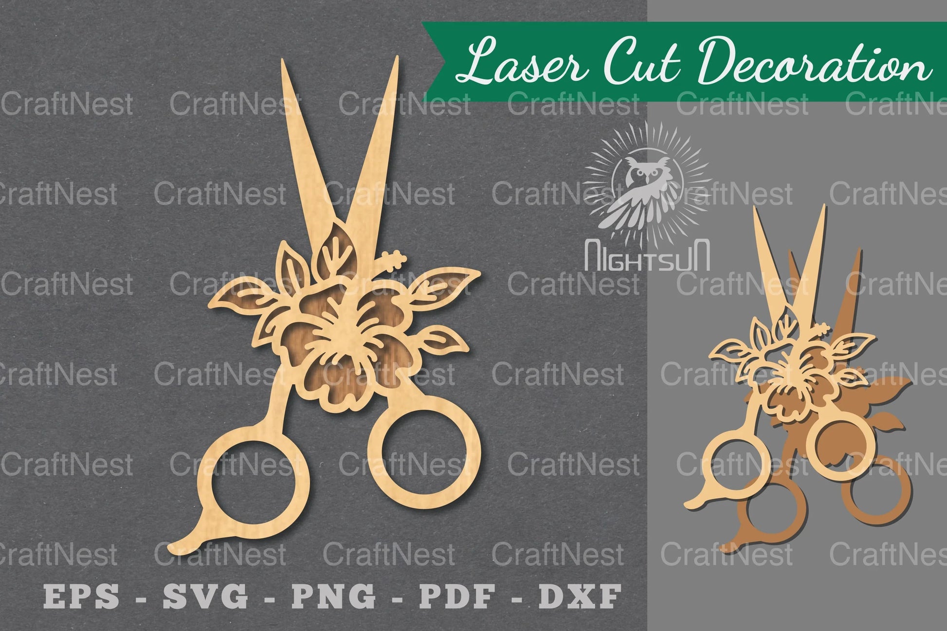Flower Scissors Laser Cut Decoration Clipart Bundle - CraftNest - Digital Crafting and Art
