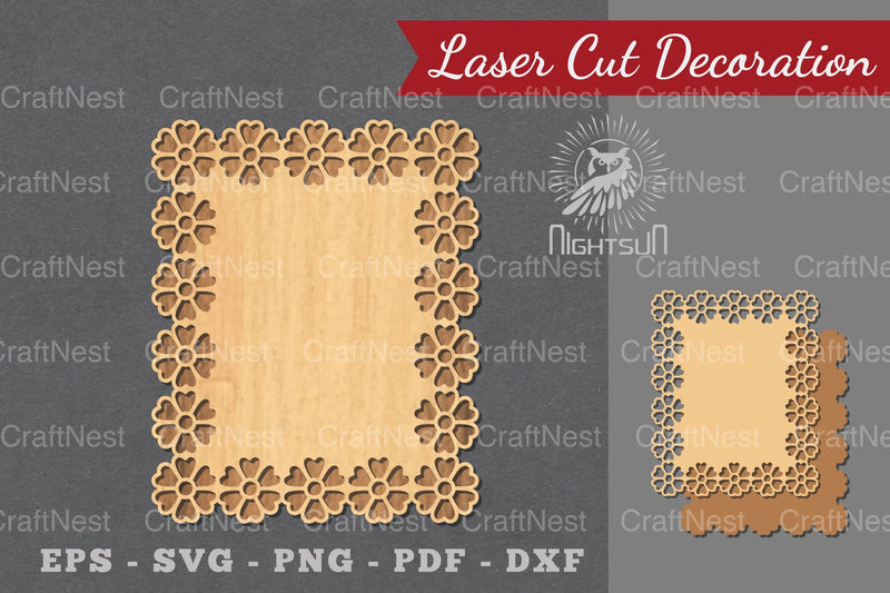 Laser Cut Flower Sign Decoration Clipart Bundle - CraftNest - Digital Crafting and Art