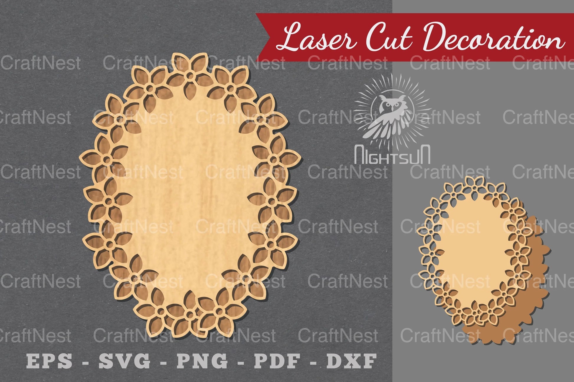 Laser Cut Flower Sign Decoration Bundle - CraftNest - Digital Crafting and Art