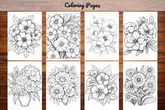 Relaxing Flowers Coloring Book - CraftNest - Digital Crafting and Art