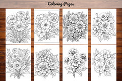 Relaxing Flowers Coloring Book - CraftNest - Digital Crafting and Art