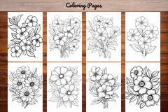 Relaxing Flowers Coloring Book - CraftNest - Digital Crafting and Art