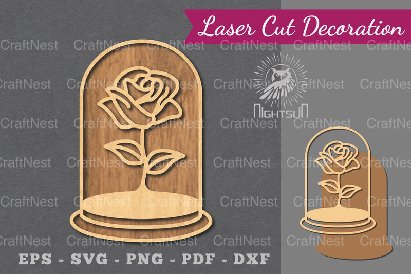 Laser Cut Flower Tube Decorations Bundle - CraftNest - Digital Crafting and Art