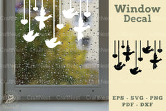 Flying Bird Window Decal Clipart Bundle - CraftNest - Digital Crafting and Art