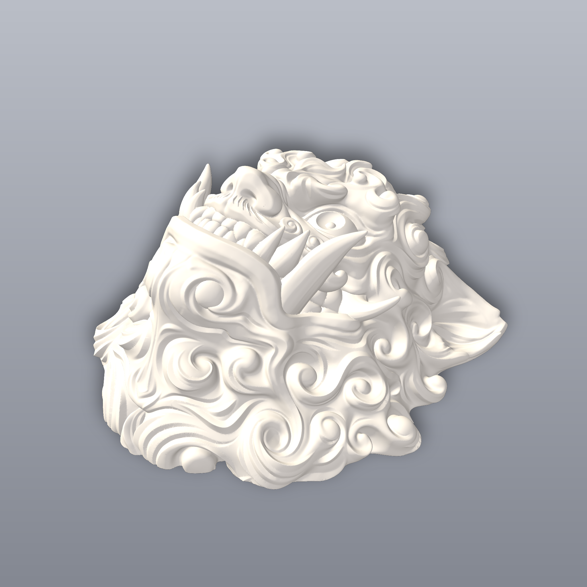 Foo Lion Wall Decor 3D Print STL File