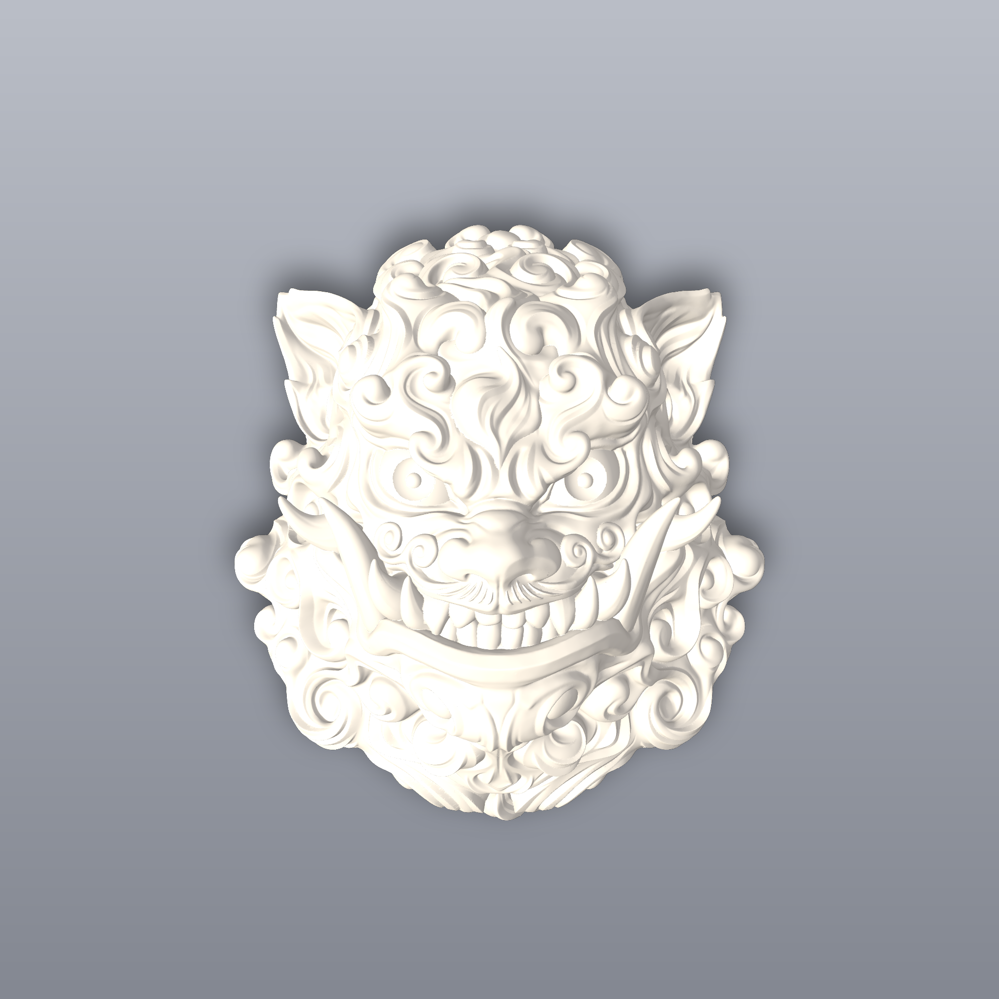 Foo Lion Wall Decor 3D Print STL File