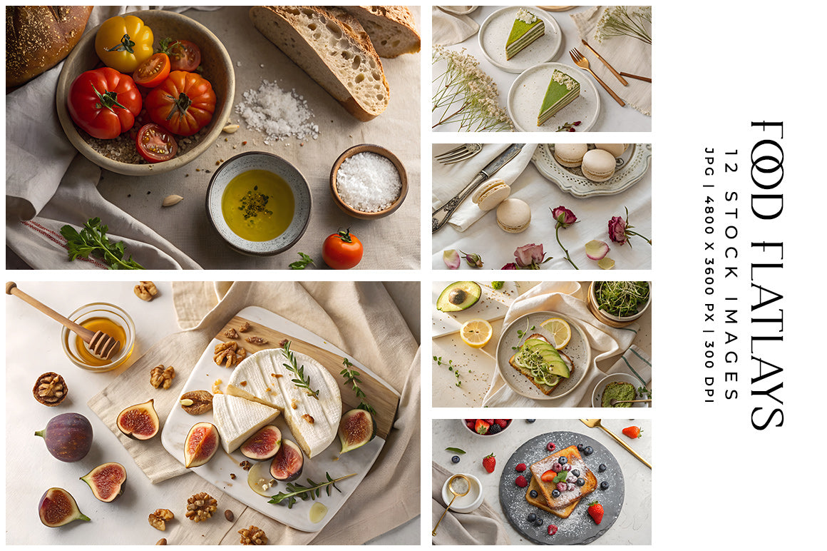 Food Flatlays - Stock Images