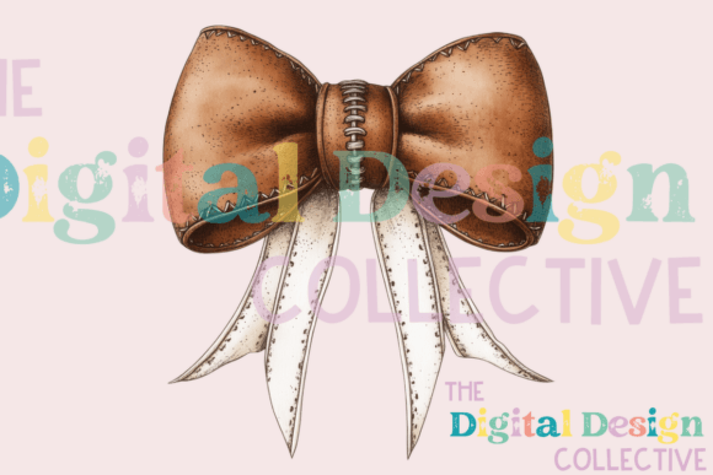 Football Bow PNG Clipart Bundle Design