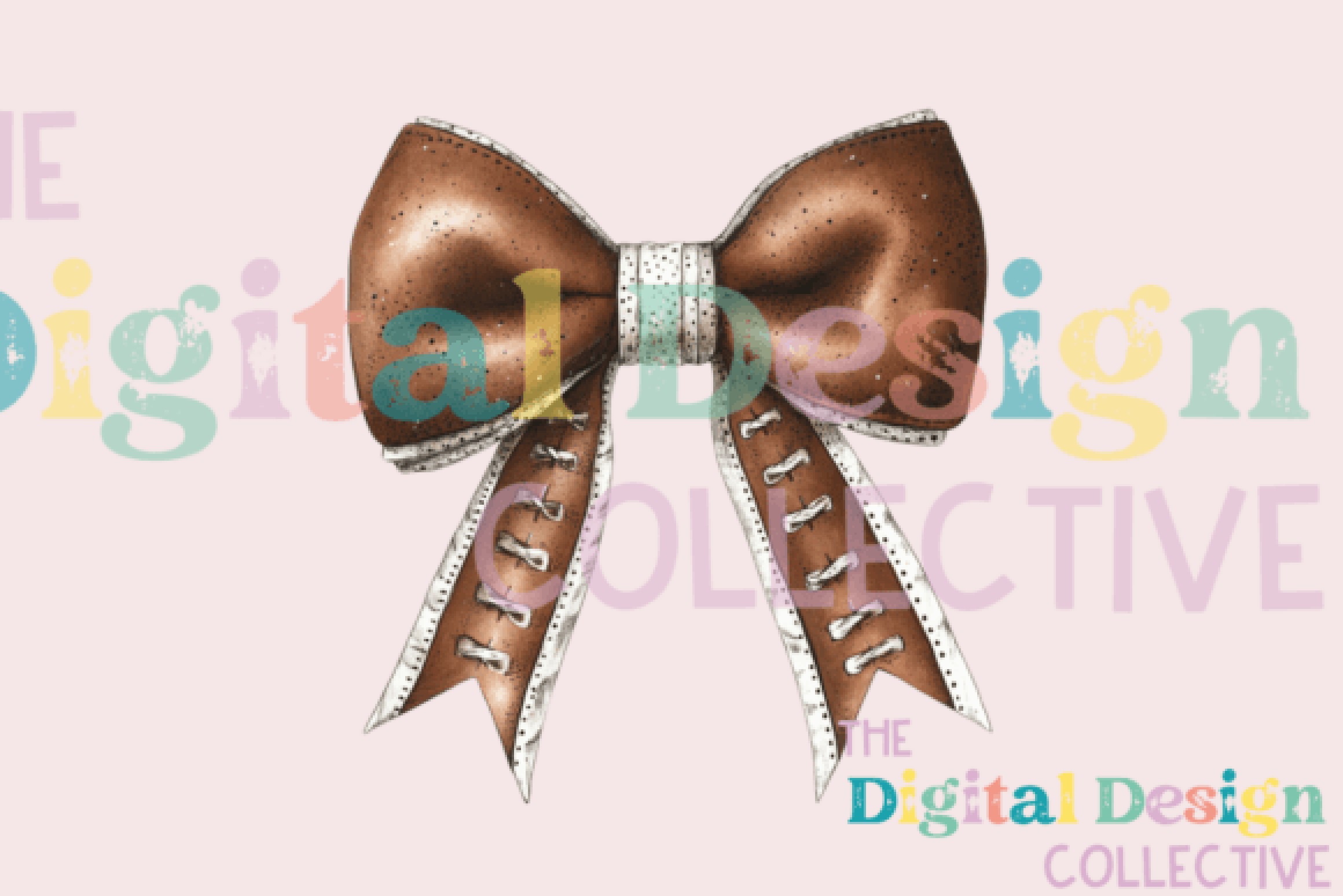 Football Bow PNG Clipart Bundle Design