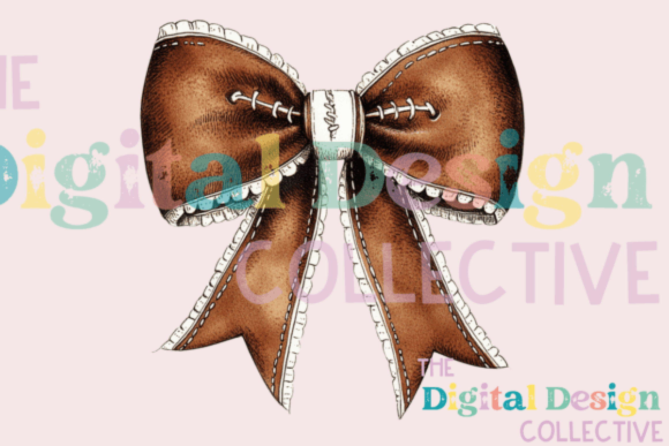 Football Bow PNG Clipart Design Bundle