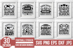 Football Sticker SVG Bundle - CraftNest - Digital Crafting and Art