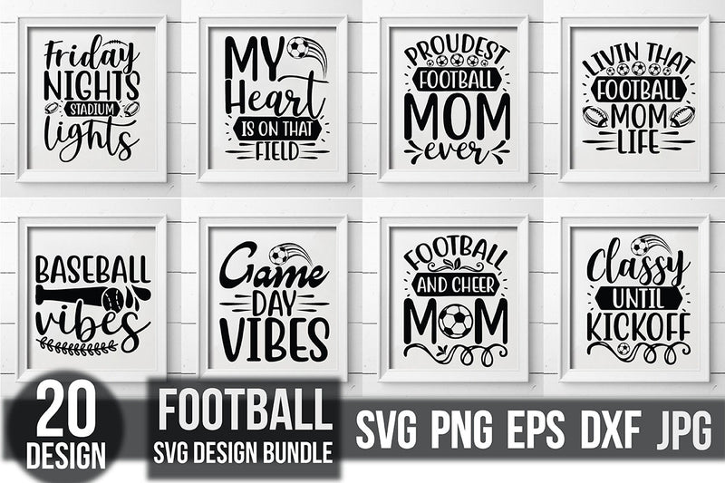 Football SVG Bundle 3 - CraftNest - Digital Crafting and Art
