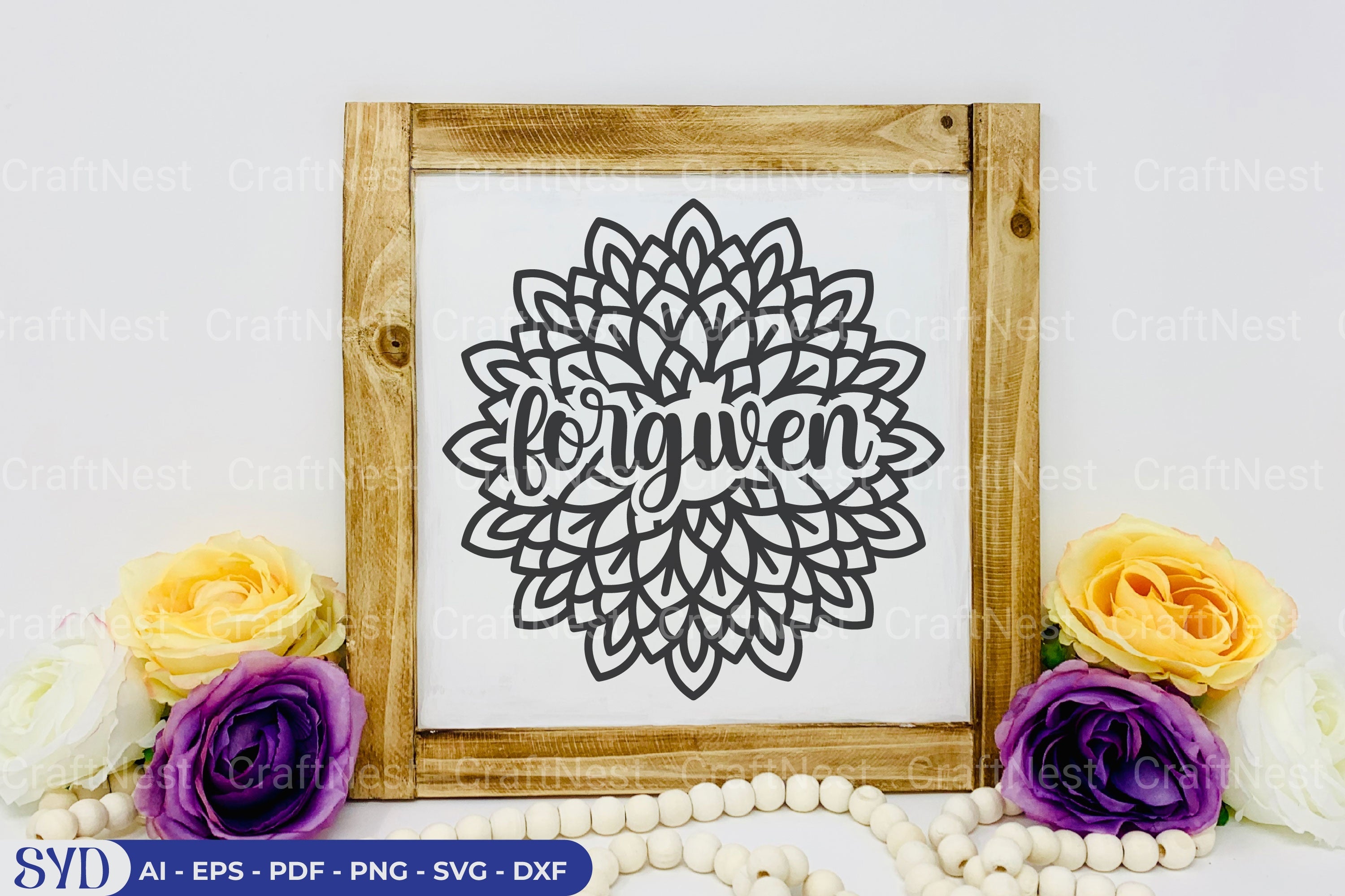 Forgiven Mandala SVG Clipart Bundle