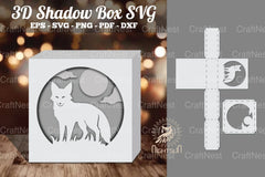 Fox 3D Papercut Shadow Box Clipart Bundle - CraftNest - Digital Crafting and Art