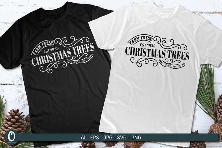 Fram Fresh Christmas Trees SVG Bundle - CraftNest - Digital Crafting and Art