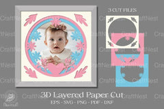 3D Layered Paper Cut Frame Clipart Bundle - CraftNest - Digital Crafting and Art