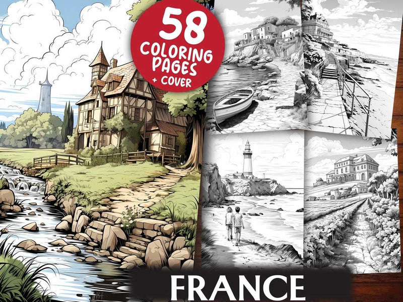 France Coloring Books - CraftNest