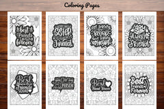Best Friend Quotes Coloring Book - CraftNest - Digital Crafting and Art