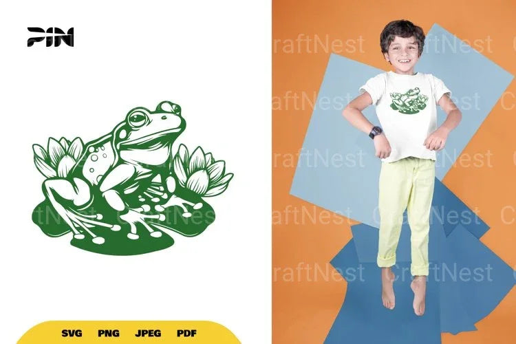 Frog SVG Bundle - CraftNest - Digital Crafting and Art