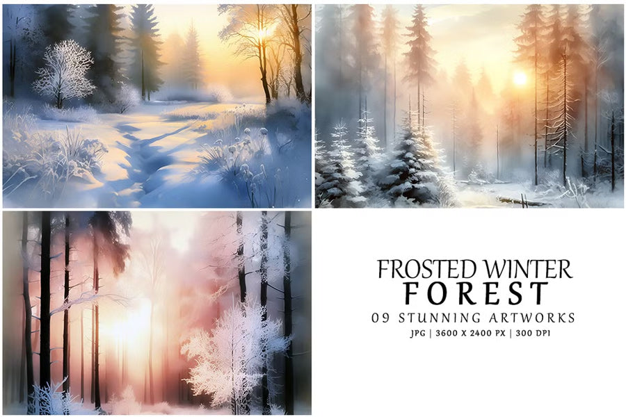 Frosted Winter Forest