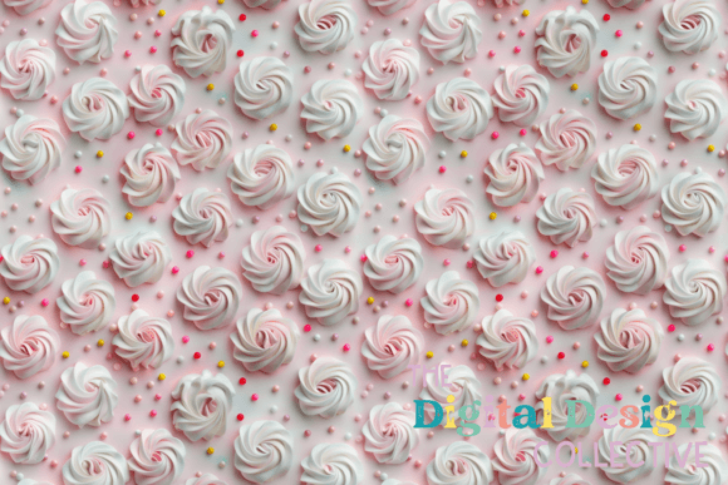 Frosting Seamless Digital Paper