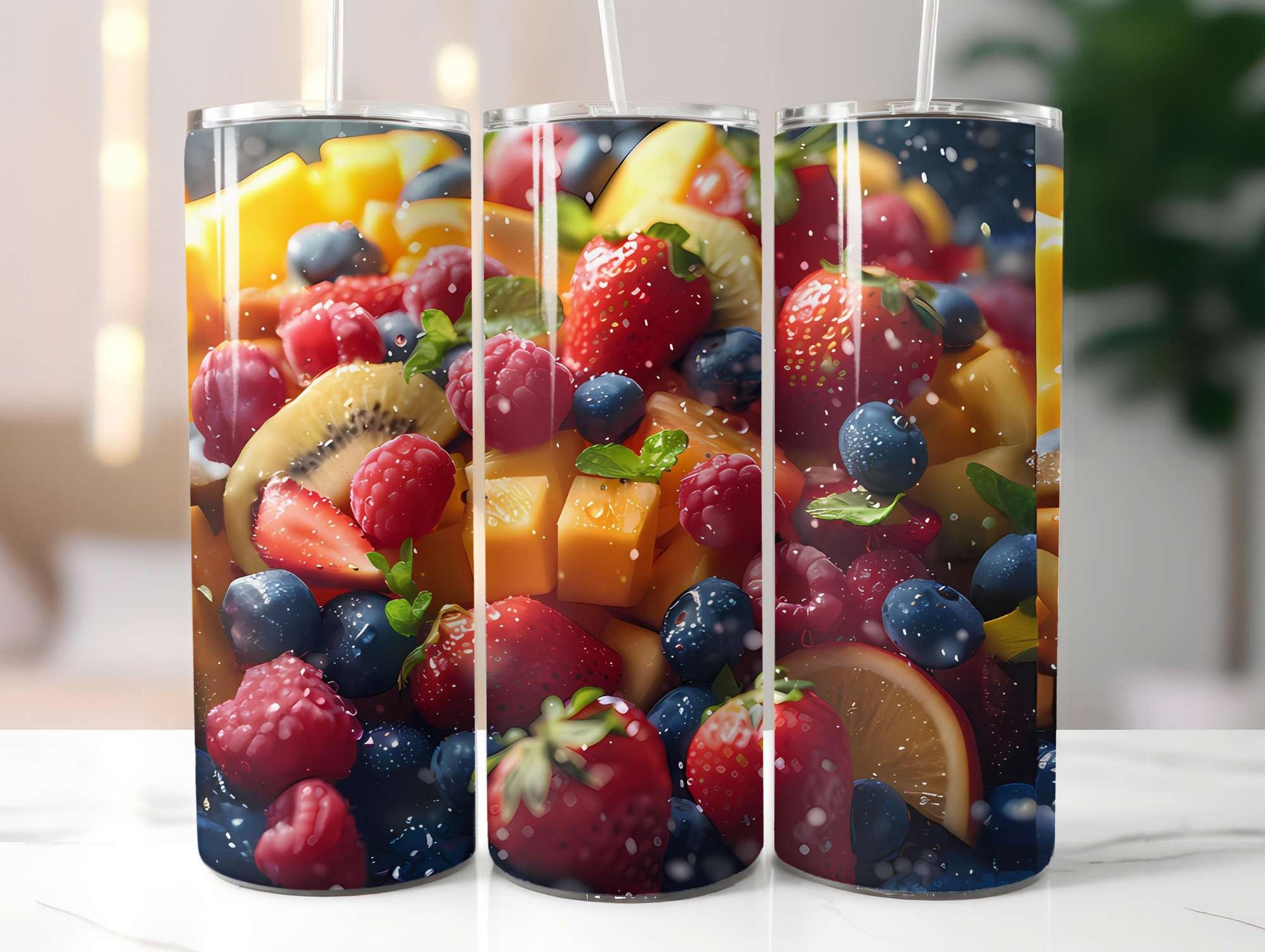 Fruit Salad 3 Tumbler Wrap - CraftNest - Digital Crafting and Art