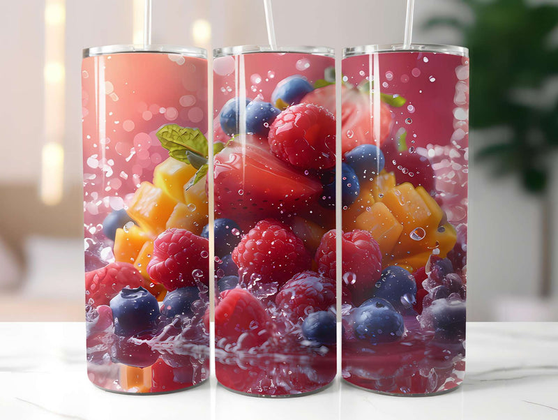 Fruit Salad 2 Tumbler Wrap - CraftNest - Digital Crafting and Art