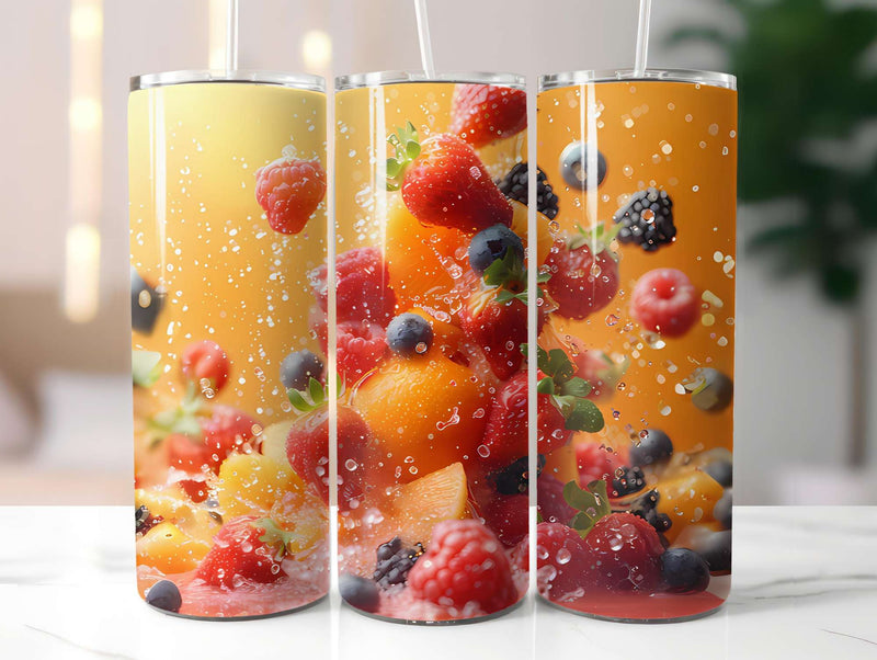 Fruit Salad 3 Tumbler Wrap - CraftNest - Digital Crafting and Art