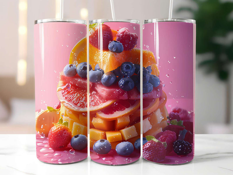 Fruit Salad 3 Tumbler Wrap - CraftNest - Digital Crafting and Art